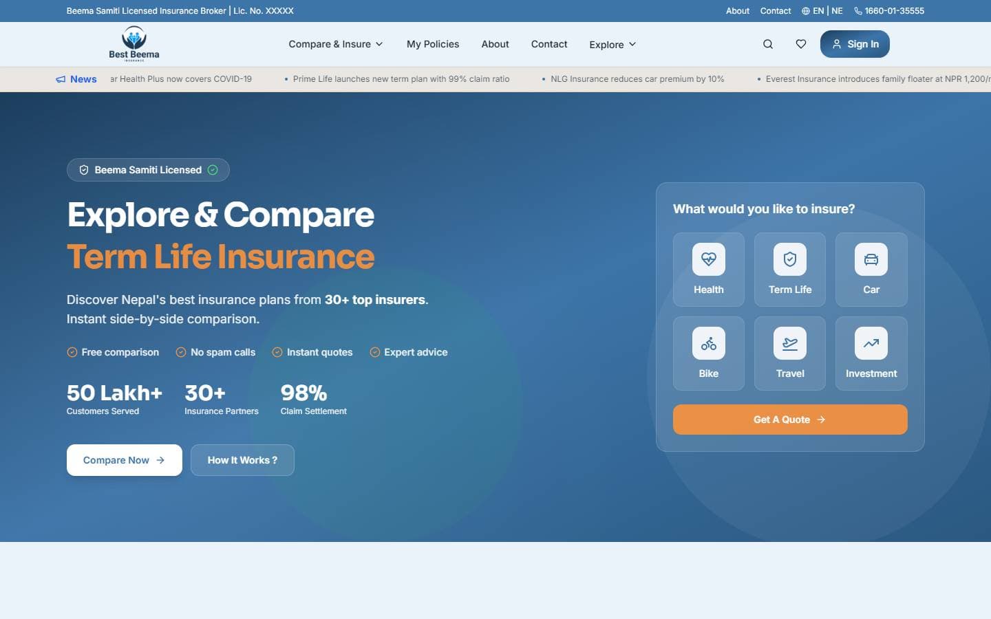 Best Beema website