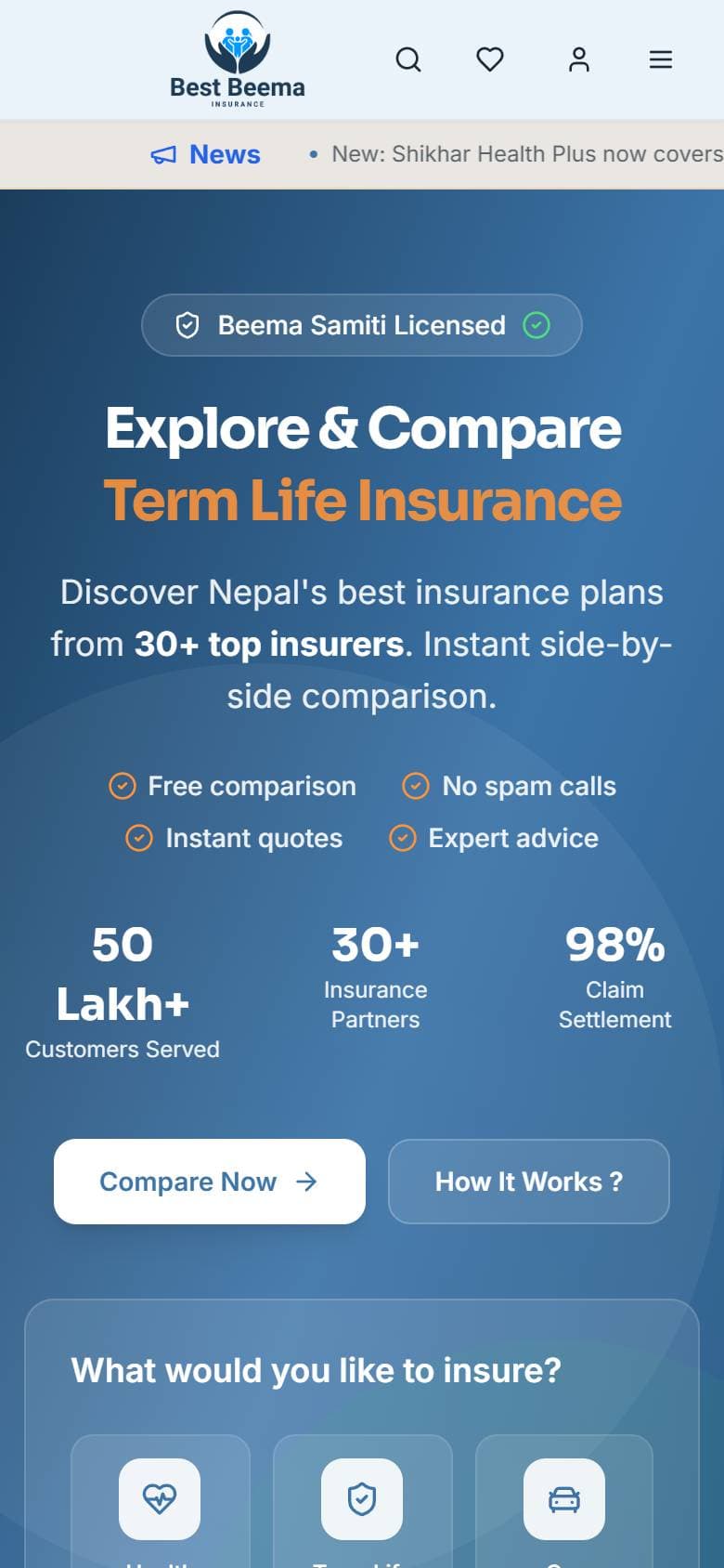 Best Beema on mobile