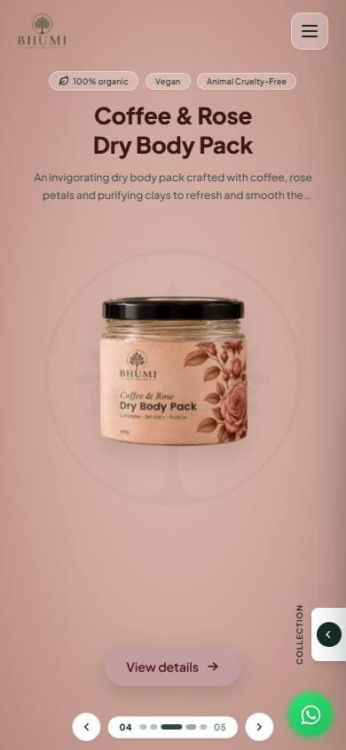 Bhumi Organics on mobile